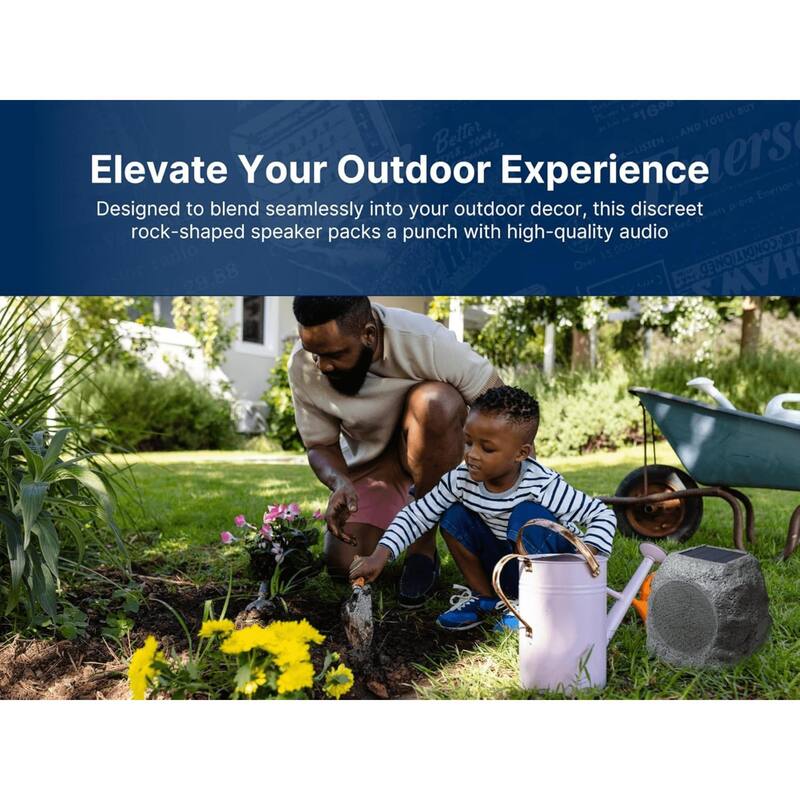 Emerson Rock Party Solar Bluetooth Speaker