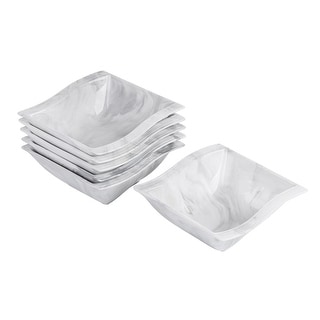 MALACASA, Flora-serie, 30-delige set, crèmewit porselein, serviesset, combiservies, servies met 6 koffiekopjes, 6 schotels, 6 dessertbordjes, 6 soepborden en 6 platte borden