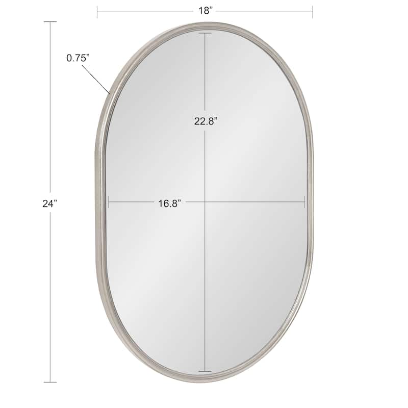 Kate and Laurel Caskill Capsule Framed Wall Mirror