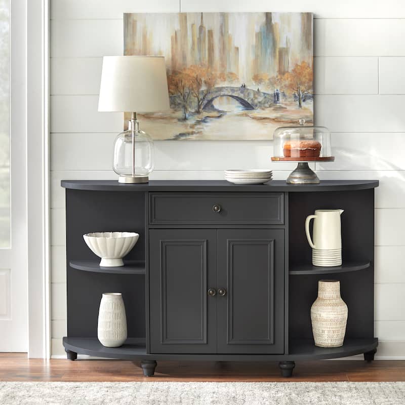 Simple Living Grace Farmhouse Buffet/Sideboard - Charcoal Grey