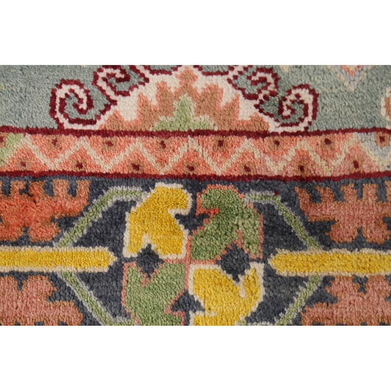 Geometric Heriz Serapi Oriental Area Rug Handmade Wool Carpet - 7'11"x 9'11"