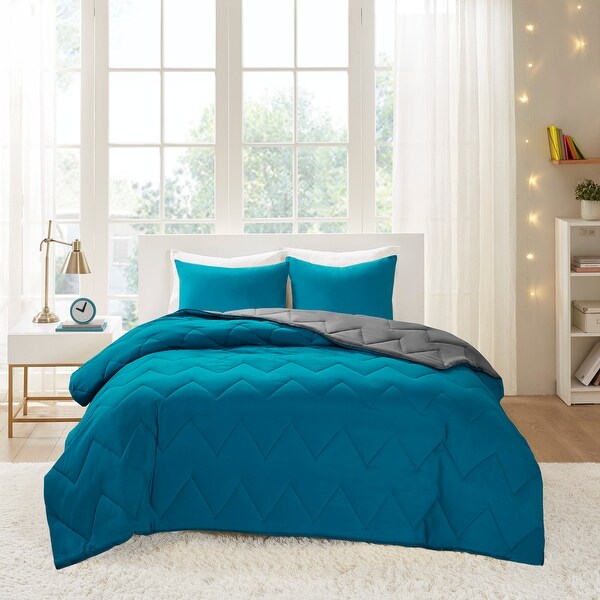 Intelligent Design Penny Reversible Down Alternative Comforter Set. Opens flyout.