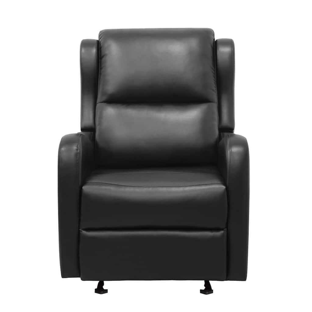 Faux Leather Manual Recliner for Living Room