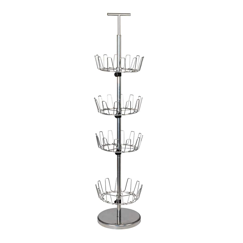 Household Essentials 4-Tier Revolving Shoe Tree