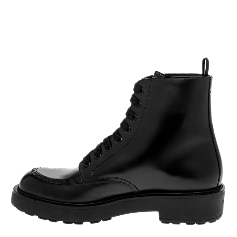 Prada Men's Brushed Leather Boots