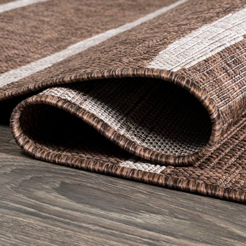 JONATHAN Y Andratx Berber Stripe Indoor/Outdoor Area Rug