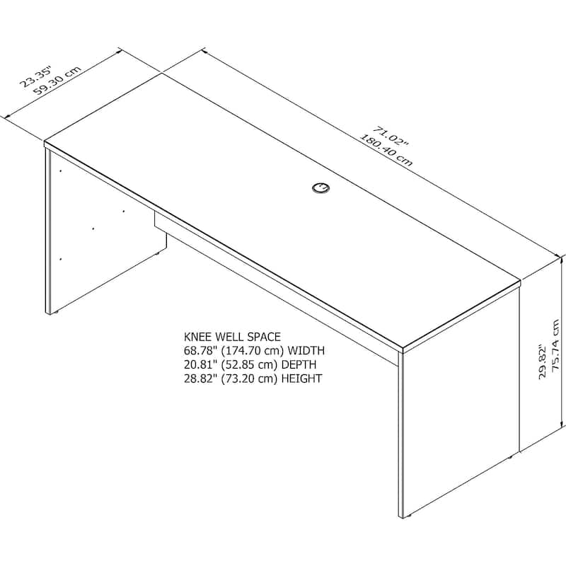 Office 500 72W x 24D Credenza Desk by Bush Business Furniture
