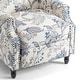 preview thumbnail 36 of 91, Linen Manual Upholstered Recliner with Wood Legs