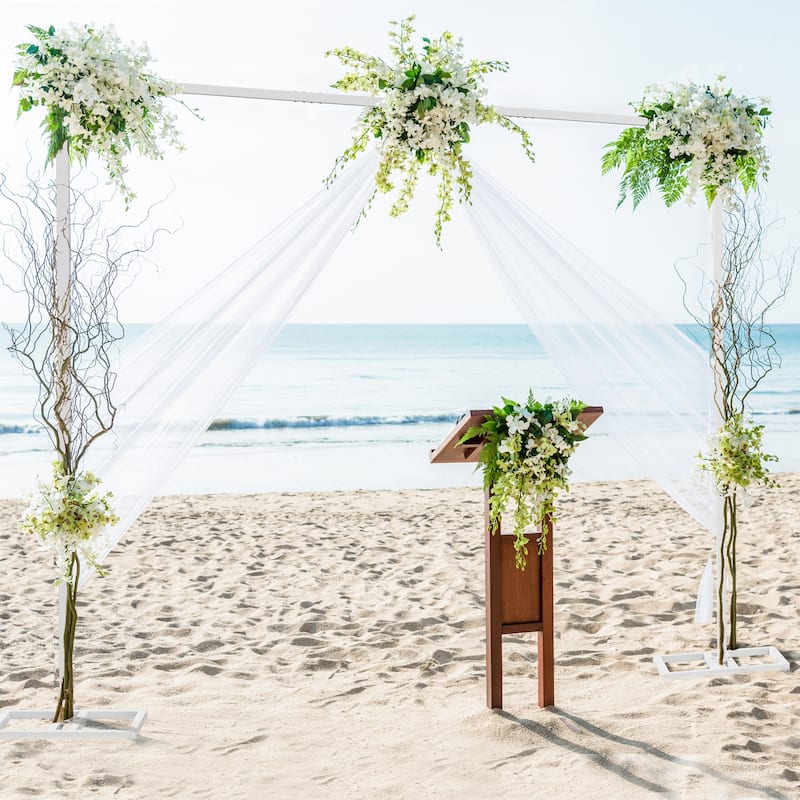 20x10Ft Long Square Metal Wedding Backdrop Frame Stand Adjustable