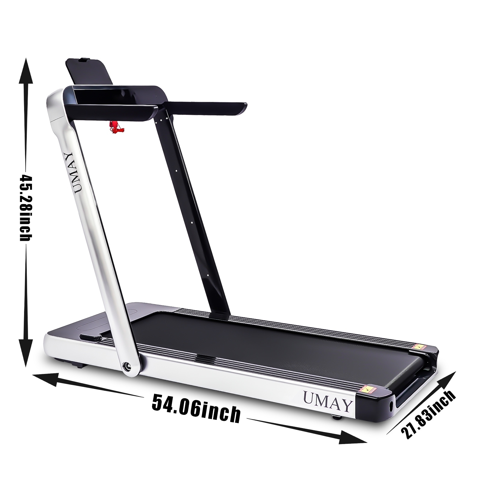 Umay portable treadmill discount with foldable wheels