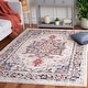 preview thumbnail 2 of 9, SAFAVIEH Luna Rebecka Oriental Medallion Rug 4'5" x 6'5" - Beige/Black Rust - Rectangle