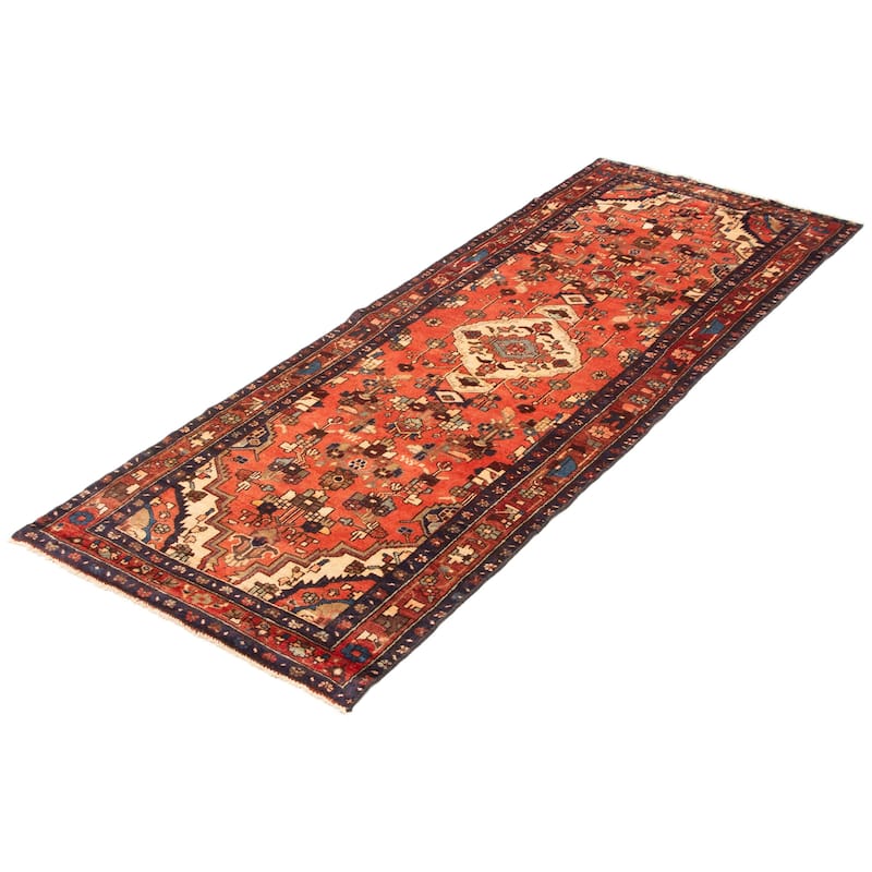 ECARPETGALLERY Hand-knotted Andelz Copper Wool Rug - 3'7 x 9'6