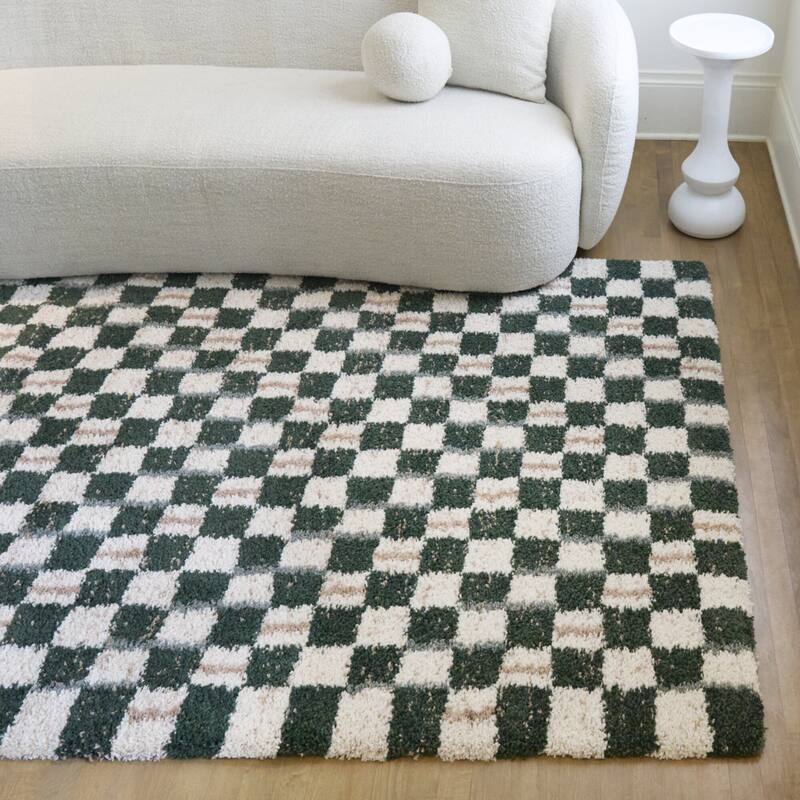 Darien Modern Checkered Area Rug