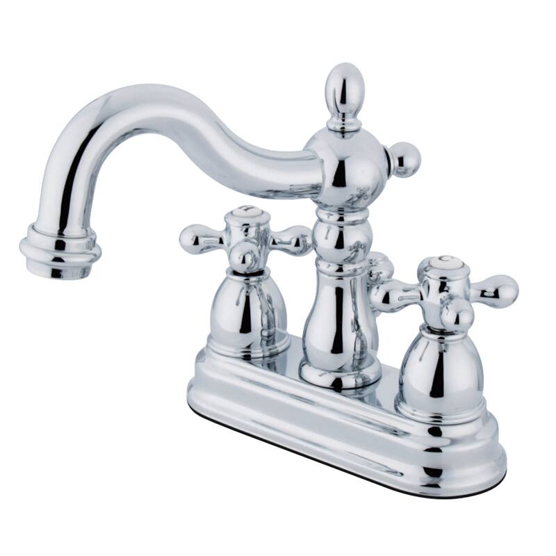 Kingston Brass Heritage Centerset Bathroom Faucet with Brass Pop-Up