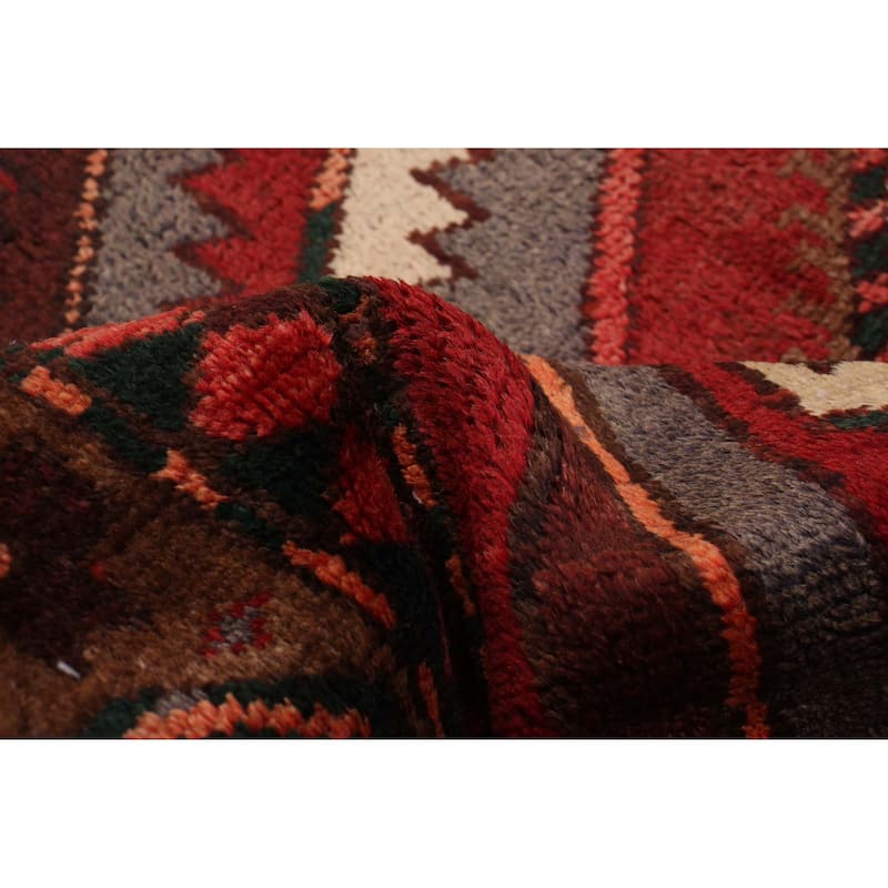 ECARPETGALLERY Hand-knotted Andelz Red Wool Rug - 3'8 x 9'6