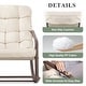 preview thumbnail 6 of 20, Oversized Outdoor Papasan Rocking Lounge Chair with Thick Cushion, Heavy-Duty Metal Patio Rocker Recliner, 450 lbs Capacity