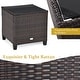 preview thumbnail 62 of 81, Costway 3PCS Patio Rattan Furniture Set Cushioned Conversation Set - See Details