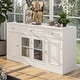 preview thumbnail 33 of 48, Large Entertainment Center Bookshelves 57x38 inch Hutch Space for TV