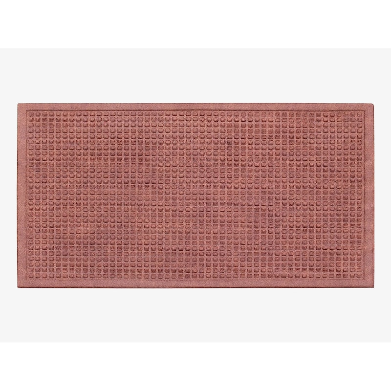 A1HC Water retainer Indoor/Outdoor Doormat, 24" x 36", Skid Resistant - Dark Brown