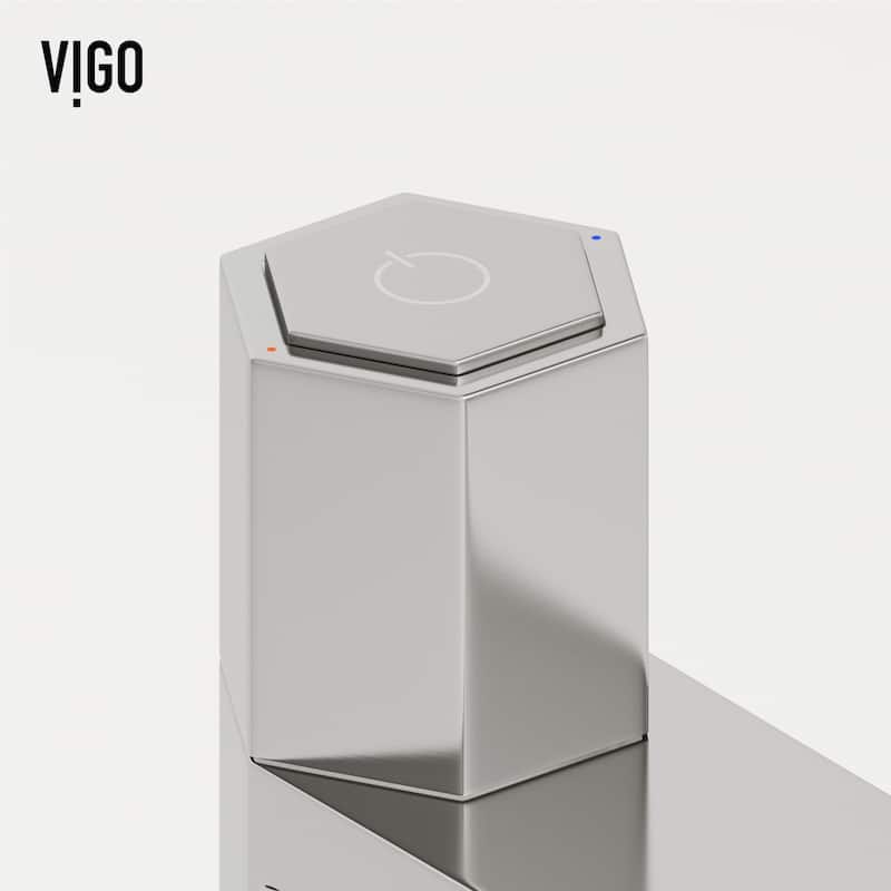 VIGO Duomo 18"L x 13"W Concrete Vessel Sink and Nova 10"H Faucet Set