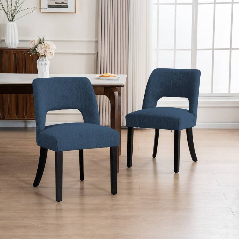 Set of 2/4/6 Modern Fabric Upholstered Dining Room Chair Kitchen Chairs with Wood legs