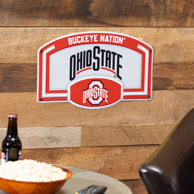 Ohio State University Embossed Steel Wall Sign, 11" x 17"