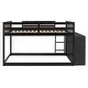 preview thumbnail 13 of 48, Solid Full over Full Bunk Bed Kids Bed with Drawers and Shelves
