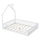 preview thumbnail 16 of 18, Wood Full Size House Platform Bed with Guardrail