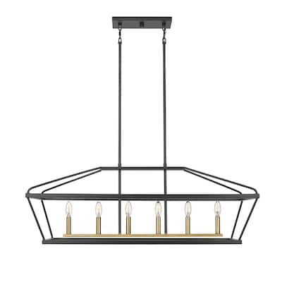 Millennium Lighting 13406 Surrey 6 Light 42" Wide Taper Candle Linear