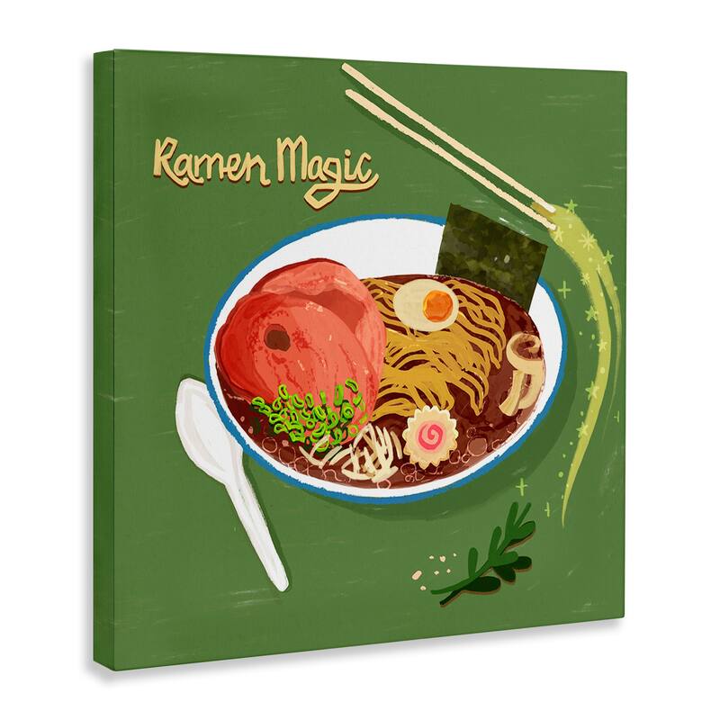Stupell Ramen Magic International Meal Canvas Wall Art Design By Juliet Rose Philips