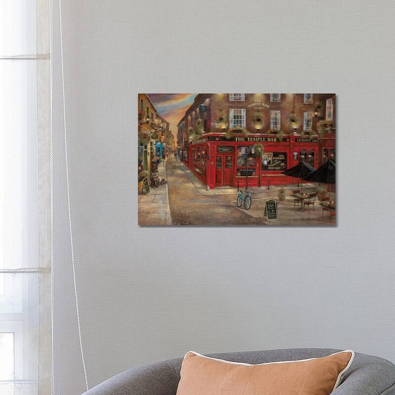 iCanvas "The Temple Bar" by Ruane Manning Canvas Print - 18x26x1.5