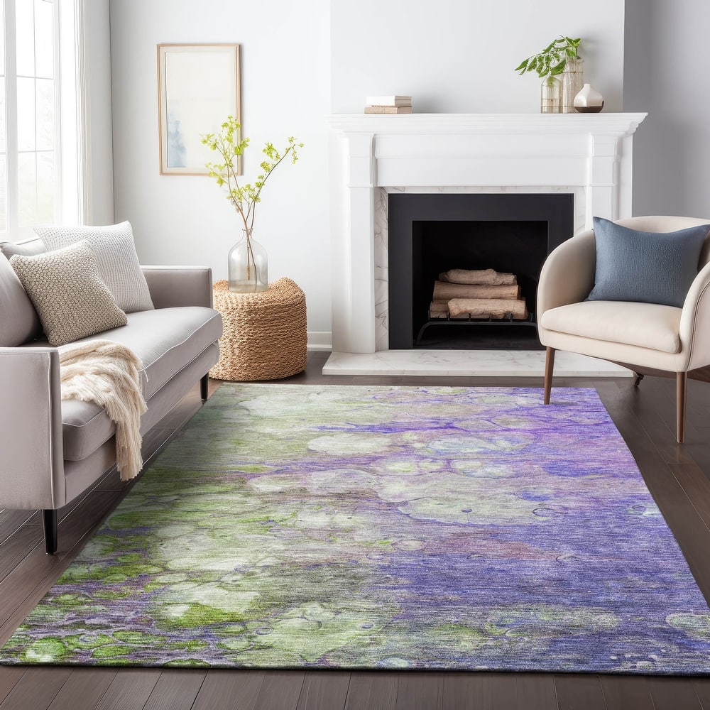 Premium Washable Super Soft Contemporary Ripples Mayfield Rug