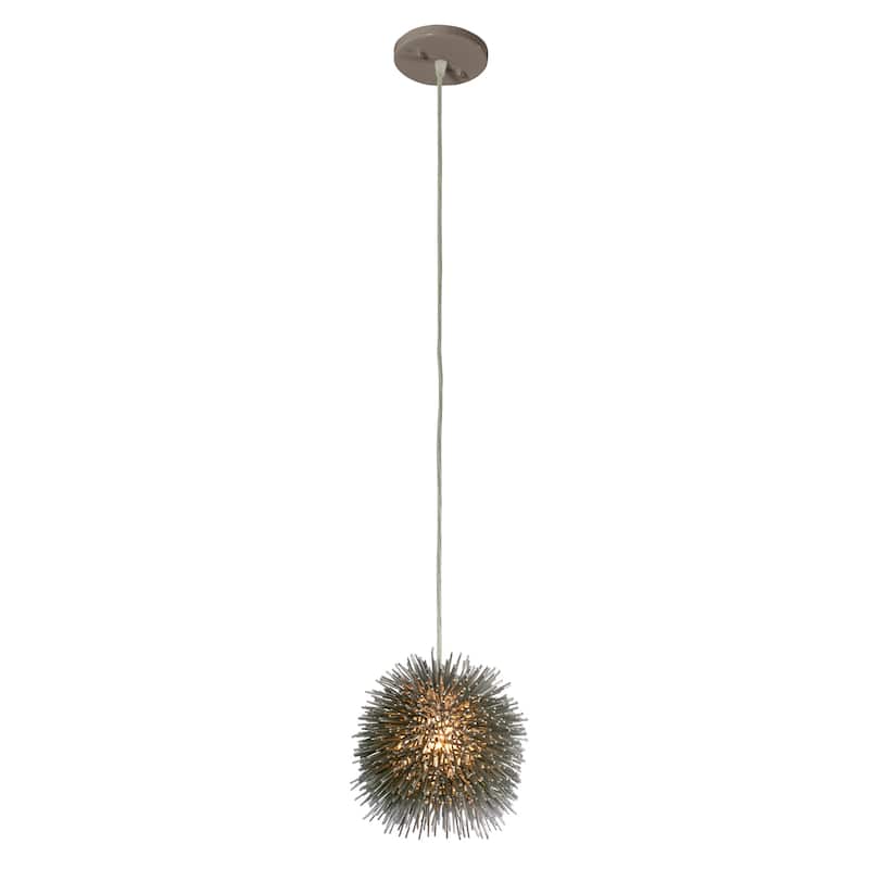 Varaluz Urchin 1-Light Uber Mini Pendant - Silver