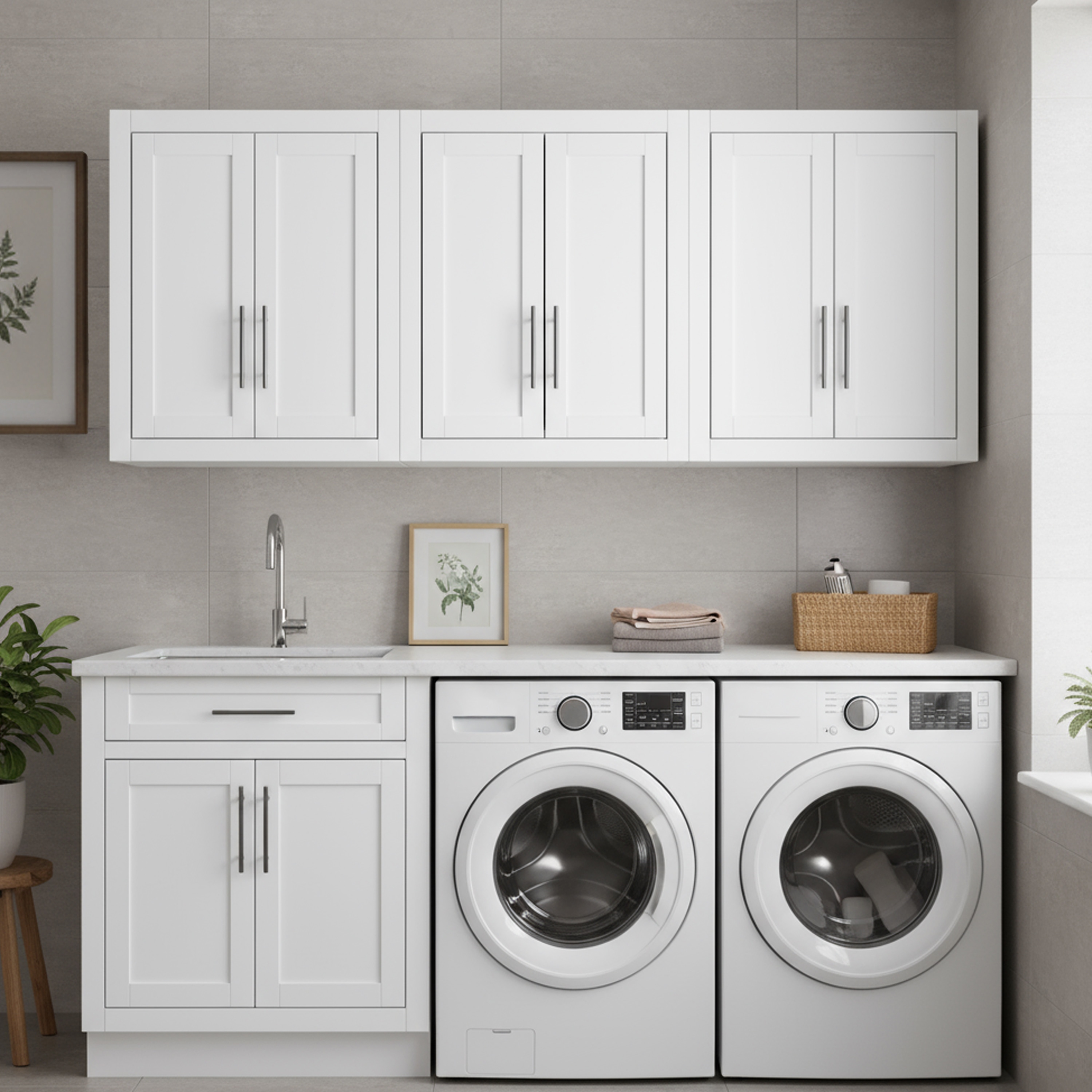 Crosley Savannah 3Pc Wall Storage Cabinet White