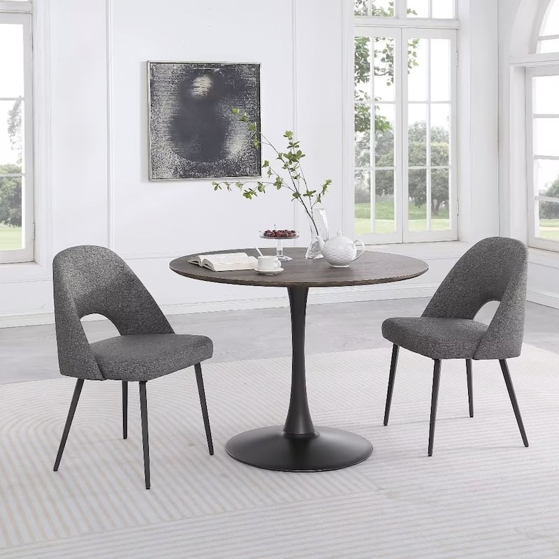 Morden Fort Modern Round Dining Table for Kitchen, Living Room