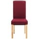 preview thumbnail 4 of 3, vidaXL Dining Chairs 4 pcs Red Fabric