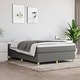 preview thumbnail 35 of 38, vidaXL Box Spring Bed Frame King Fabric Double Bed Base Multi Colors/Sizes Dark gray 13.8" - Full