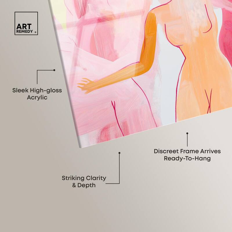 Three Graces Acrylic by Art Remedy, Ready to Hang
