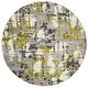 preview thumbnail 21 of 84, SAFAVIEH Skyler Roumpini Modern Abstract Rug 6'7" Round - Grey/Green - Round