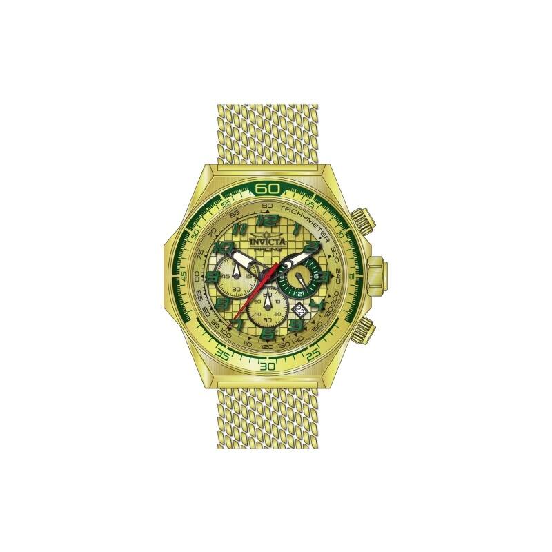 Invicta Men's 47902 Invicta Racing Quartz Chronograph Gold Dial Watch
