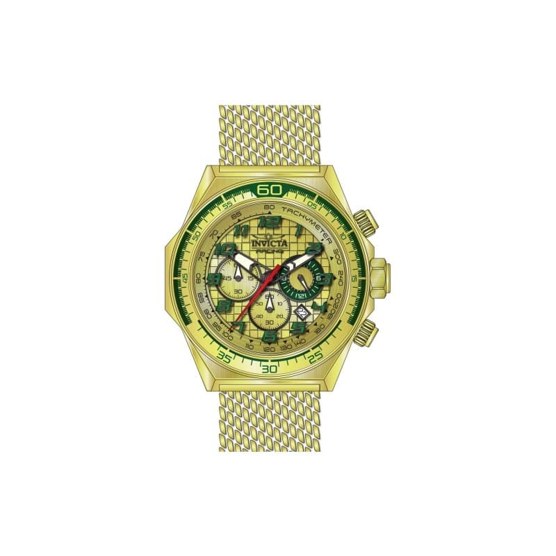 Invicta Men's 47902 Invicta Racing Quartz Chronograph Gold Dial Watch