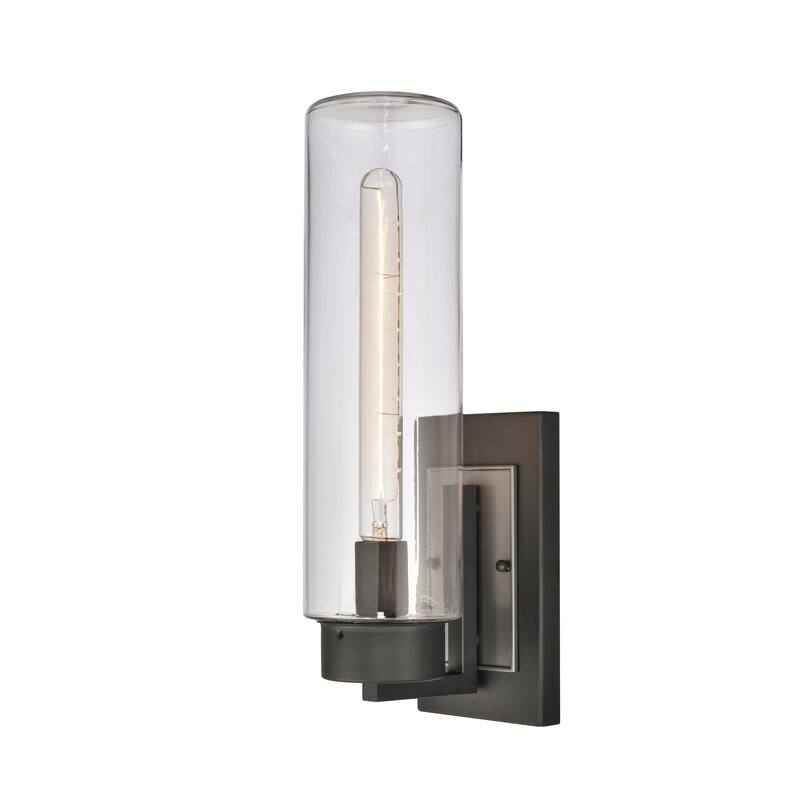 Garity 13.5'' High 1-Light Outdoor Sconce - Textured Black
