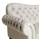 preview thumbnail 10 of 10, Wastacio Chesterfield Button-tufted Sofa by Christopher Knight Home - 34.00"D x 84.50"W x 37.50"H