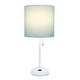 preview thumbnail 49 of 99, Porch & Den Custer Metal/ Fabric Lamp with Charging Outlet