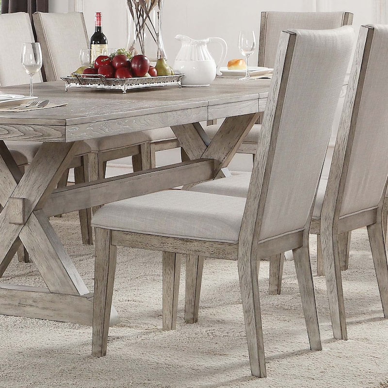 Grey and Grey Oak Padded Arm Chair (Set of 2),only chairs