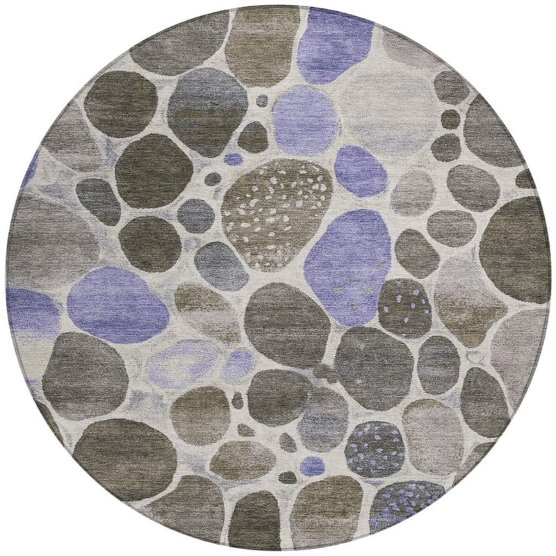HomeRoots Geometric Transitional Rectangle Outdoor Rug
