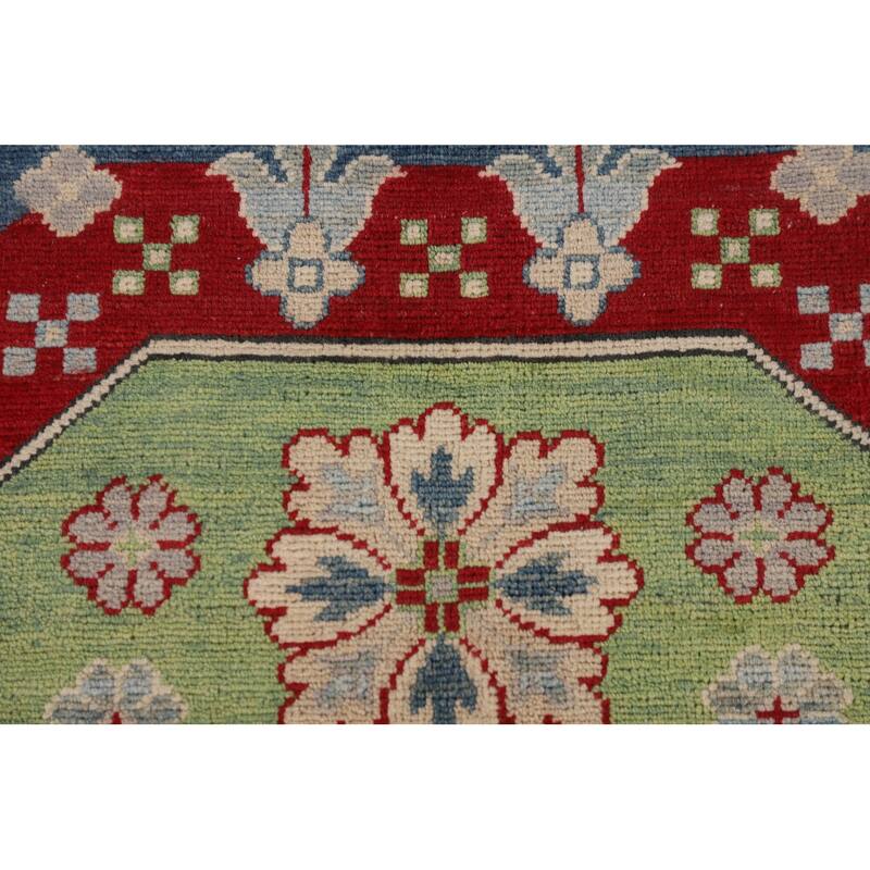Traditional Kazak Oriental Area Rug Hand-Knotted Wool Carpet - 8'3" x 9'11"