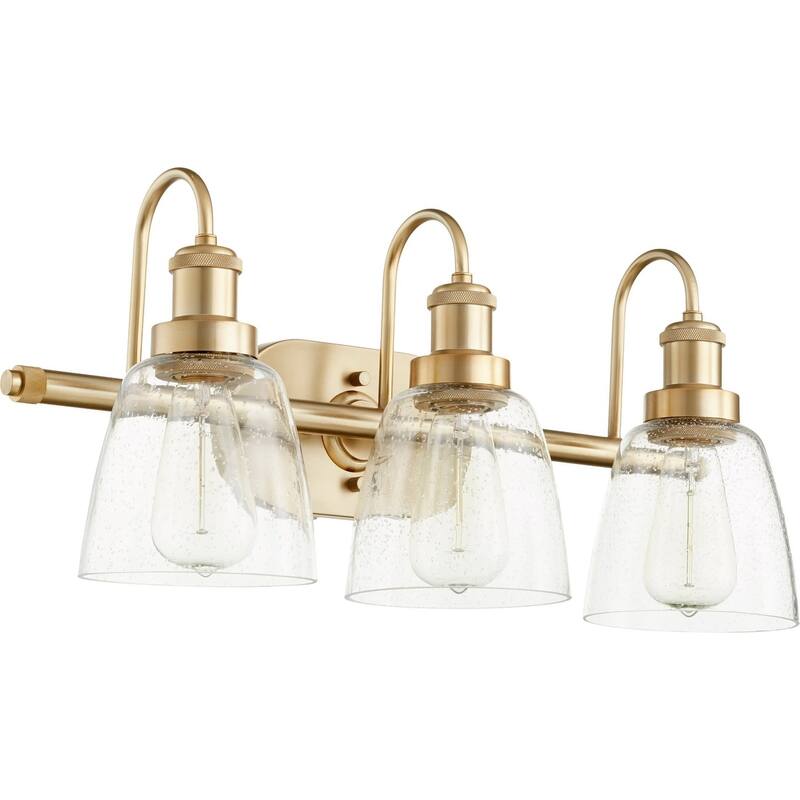 James Allan QIBF47140 Foxtrot 3 Light 22-1/2" Wide Bathroom Vanity - Aged Brass