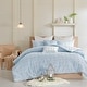 preview thumbnail 17 of 124, Intelligent Design Maize Cotton Jacquard Duvet Cover Set with Euro Shams and Throw Pillows