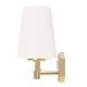 preview thumbnail 6 of 11, Hunter Nolita Vanity Wall Light - Bathroom - Contemporary, Transitional - White Glass Shades - Damp Rated!